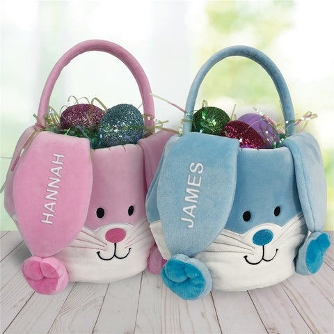 Embroidered Easter Bunny Basket