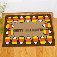 Candy Corn Personalized Doormat