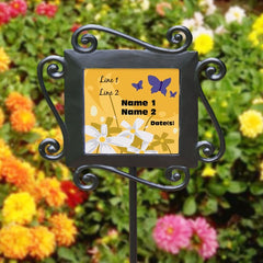 Custom Butterfly Garden Stake