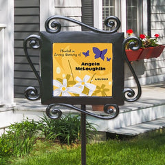 Custom Butterfly Garden Stake