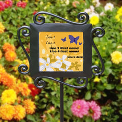 Custom Butterfly Garden Stake