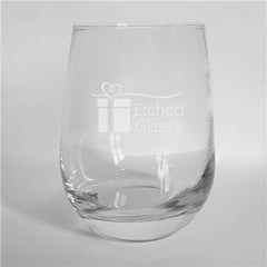 His & Hers Engraved Stemless Wine Glasses