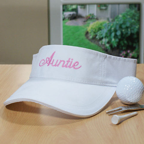 Embroidered Woman's Visor