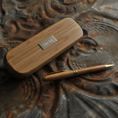 Personalized Bamboo Pen Set